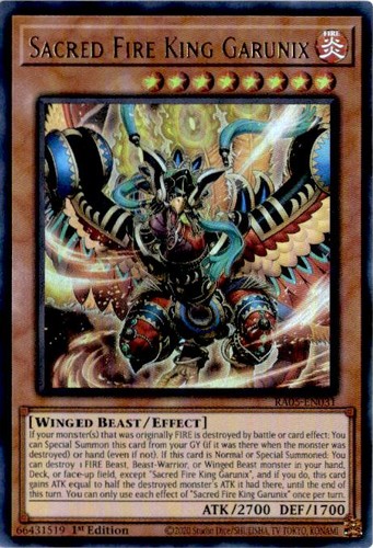 Yugi sacred fire king - yugi-oh:,