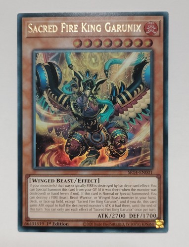 Carta yugioh sacro del - sacro, re
