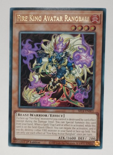 Carta yuigioh del - re, fuoco