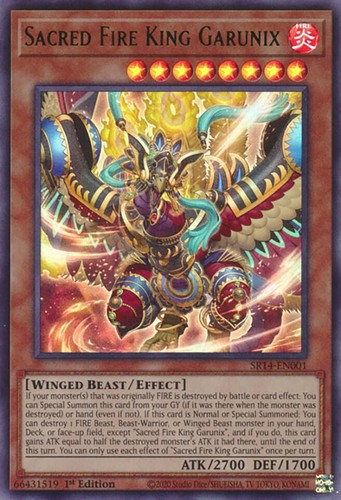 Sacred fire king garunix - fire, 1st